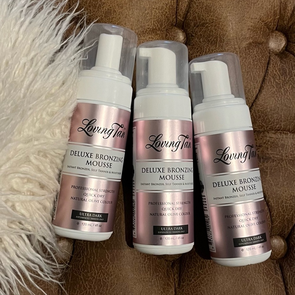 Three NEW Loving Tan ultra dark bottles
